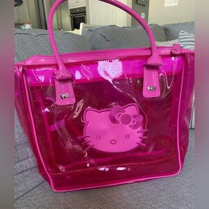 Hello Kitty Pink Holographic Tote Bag